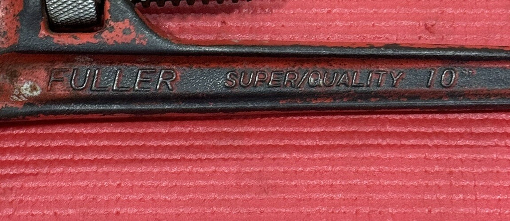Vintage Fuller 10" Super Quality Red Pipe Wrench - Plumbing Wrench Tool - Japan