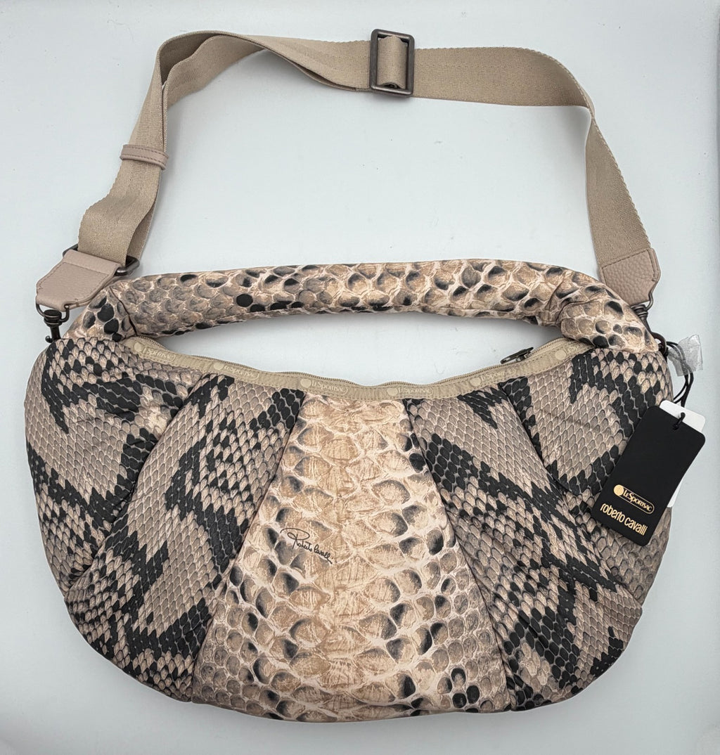 LeSportsac X Roberto Cavalli Venezia Medium Hobo Bag Women's Python Snakeskin