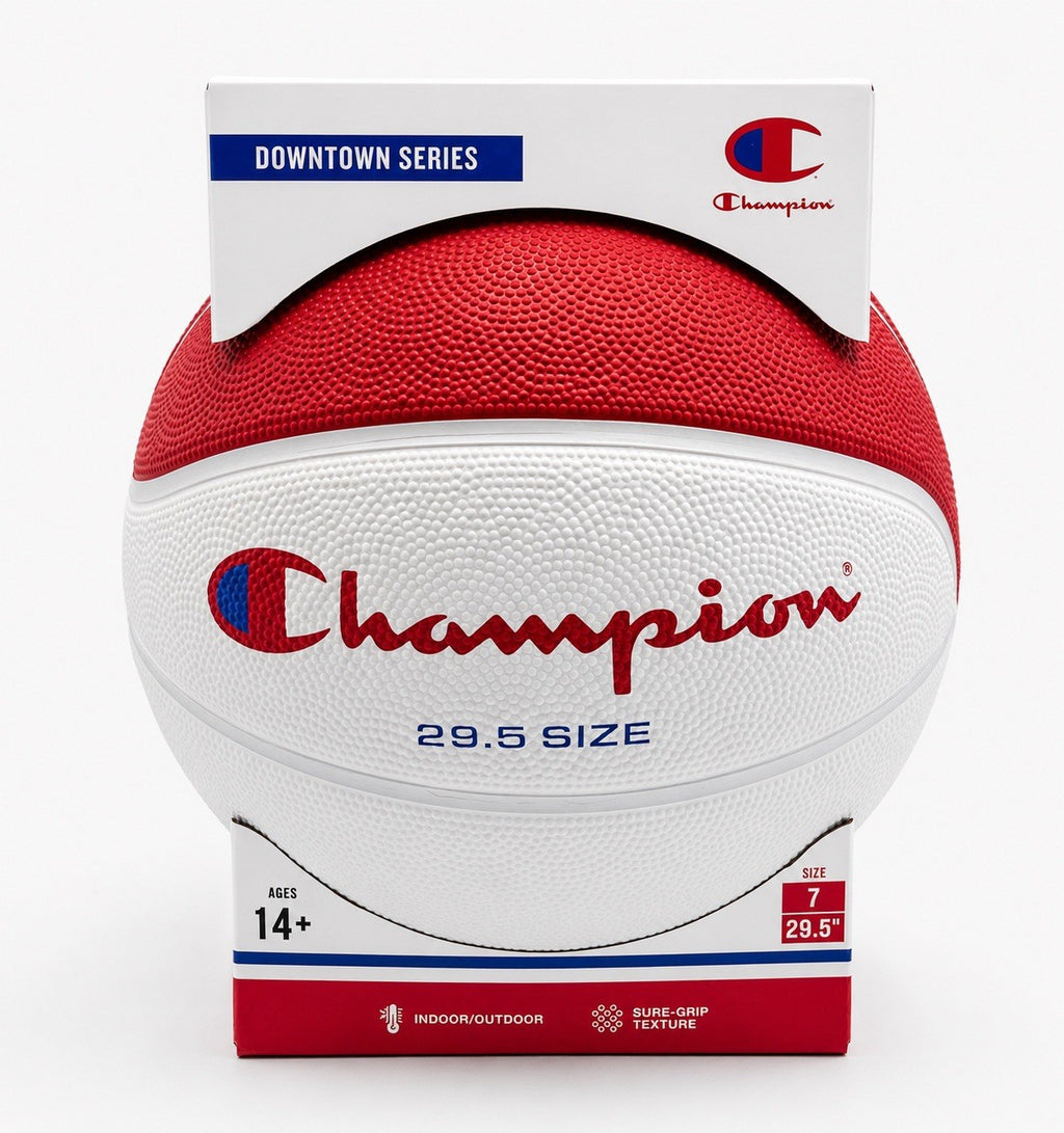 New Champion Downtown Series Basketball 29.5" Red White Blue Outdoor - Size 6