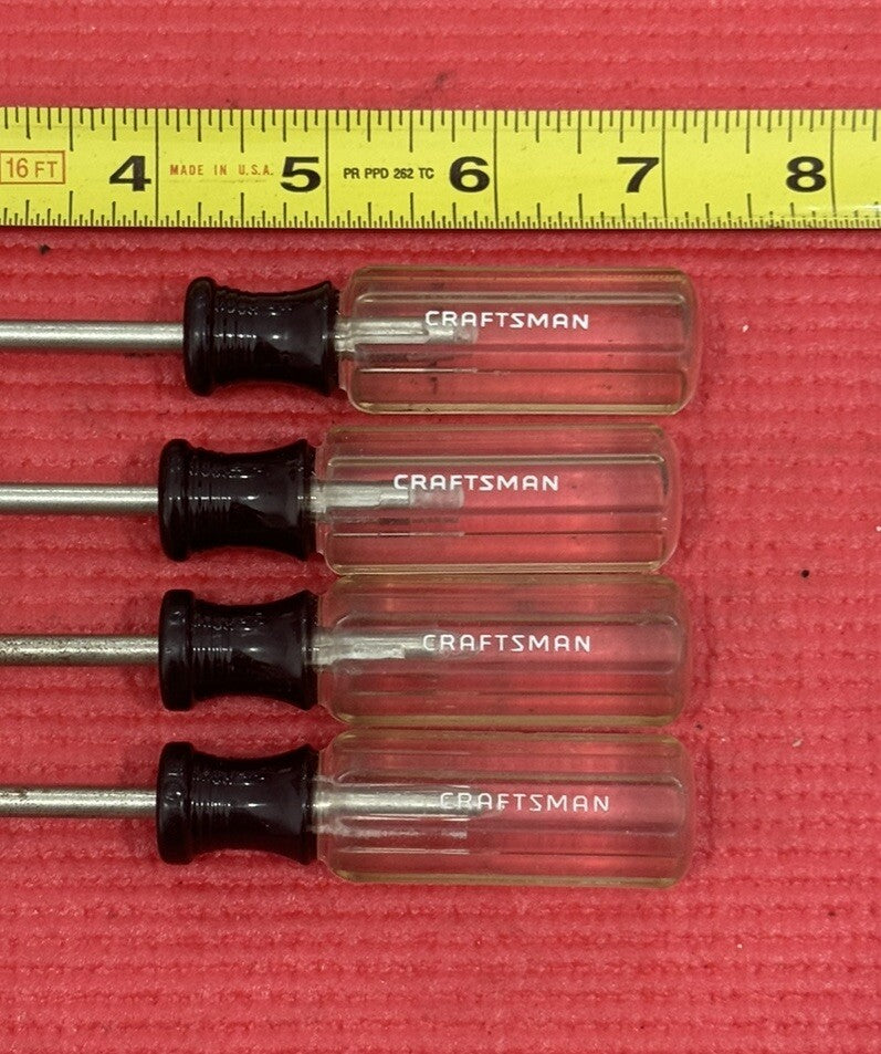 Vintage Craftsman 4 Pc Set WF Torx Screwdrivers T25, T20, T15, T10 MADE IN USA