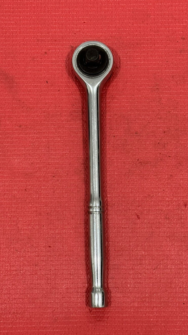 Vintage Chrome Vanadium 1/2" Drive Thumbwheel Ratchet
