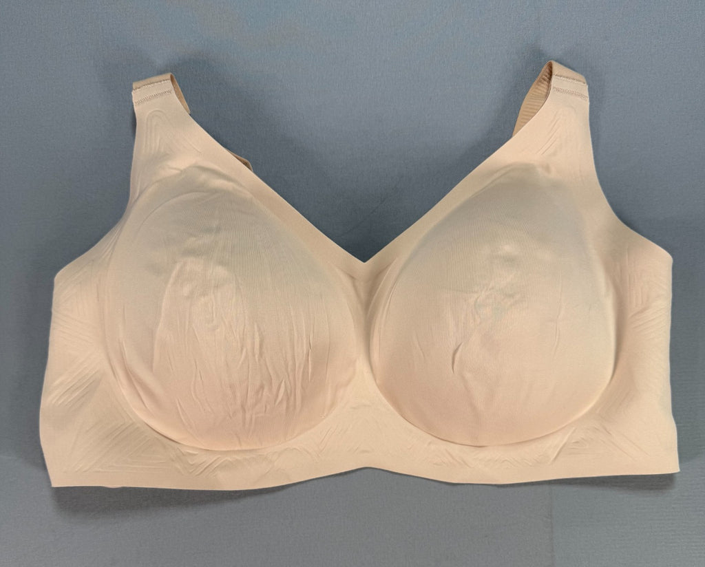 NWT Comfelie Seamless Wireless Highly flexible Everyday Bra Women's 2XL Beige