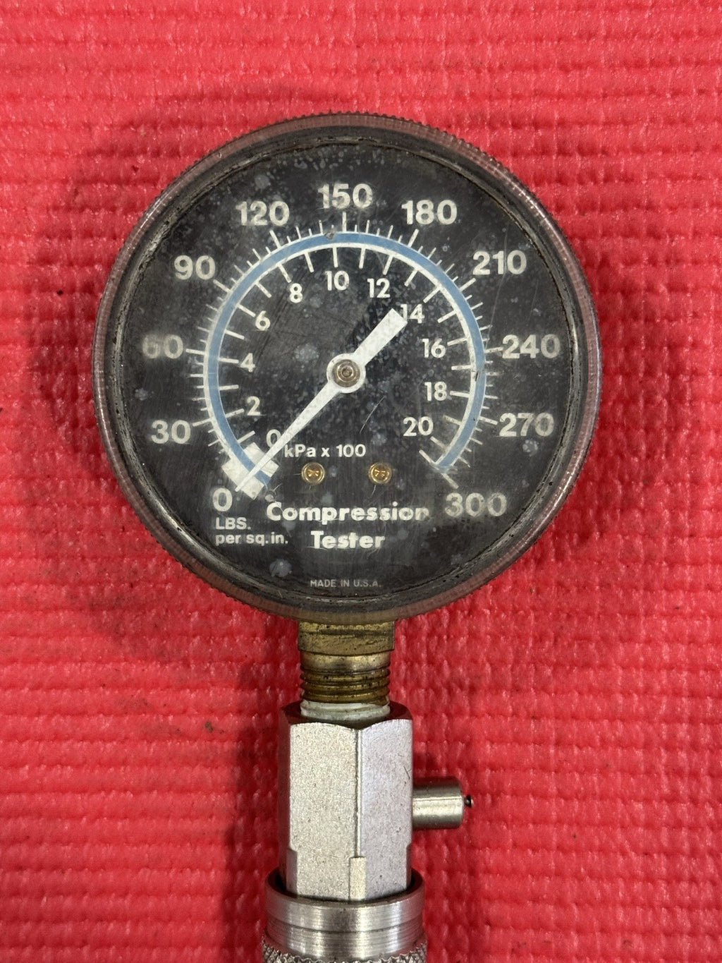 Compression Tester, USA TOOL , KPA X ~  0 - 300 PSI  UNBRANDED MADE IN USA