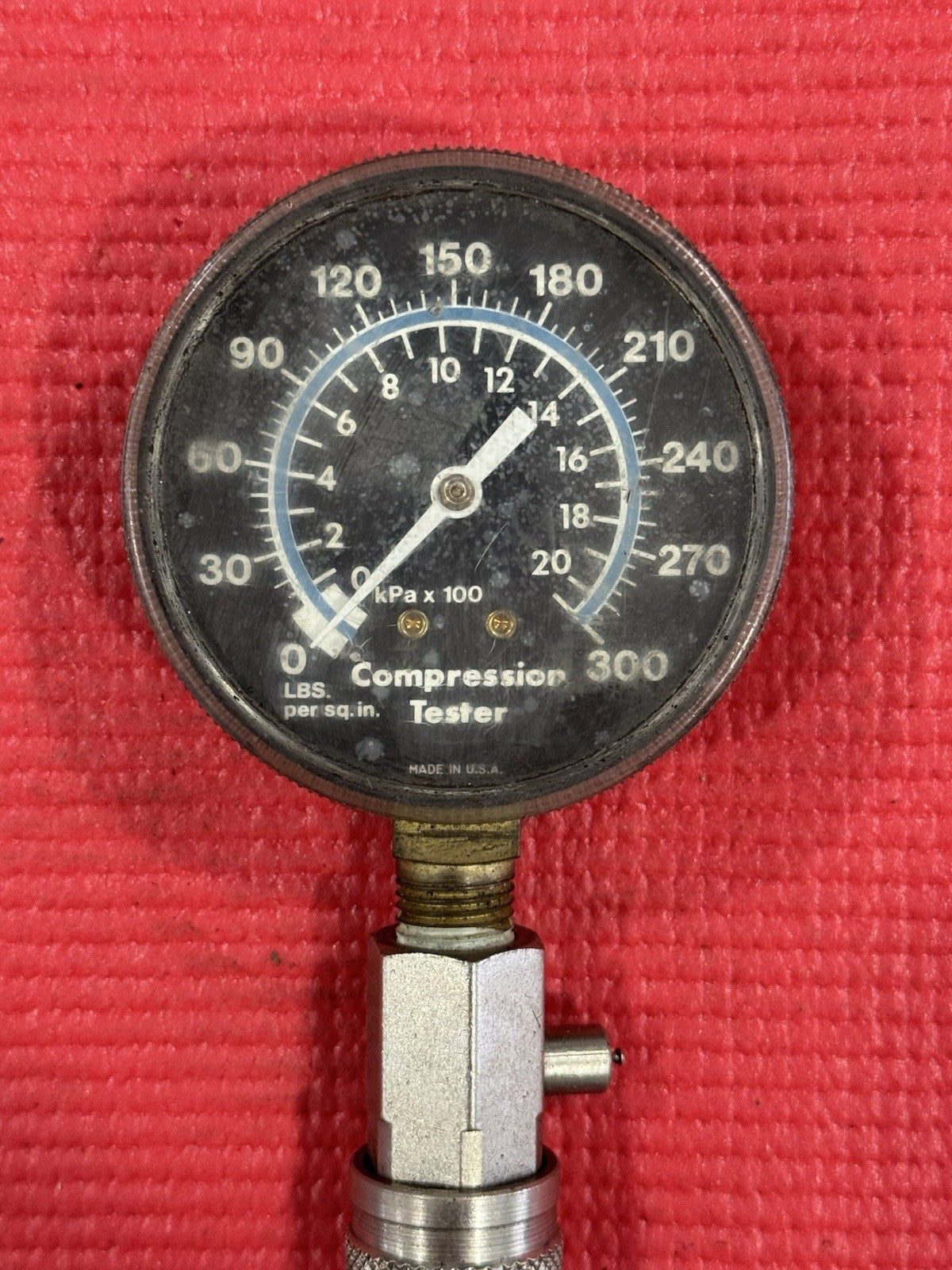 Compression Tester, USA TOOL , KPA X ~  0 - 300 PSI  UNBRANDED MADE IN USA