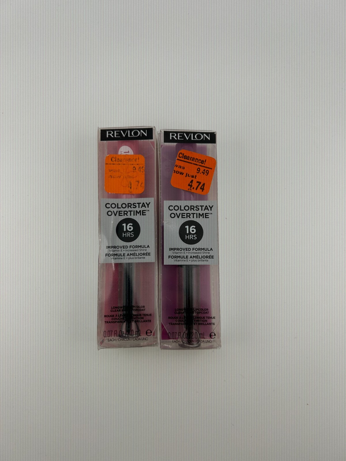 Set of 2 Revlon ColorStay Lipcolor #490 or Keeps Pink #520 Never Ending Purple