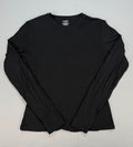 Pumiey Pullover Shirt Top Women's Medium Black Long Sleeve Crew Neck Casual Wear