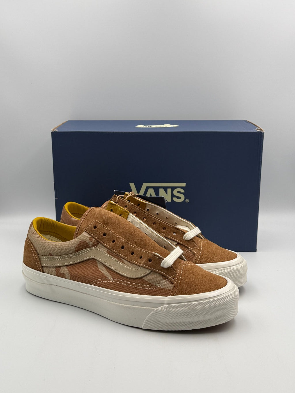Vans Lx Old Skool 36 Sneakers Men's 7.5 Desert Chipmunk Camo Suede VN000D9RF06
