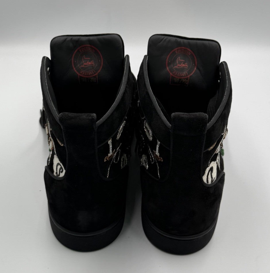 Authentic Christian Louboutin Limited Edition Embroidered Size EU 48; US 15