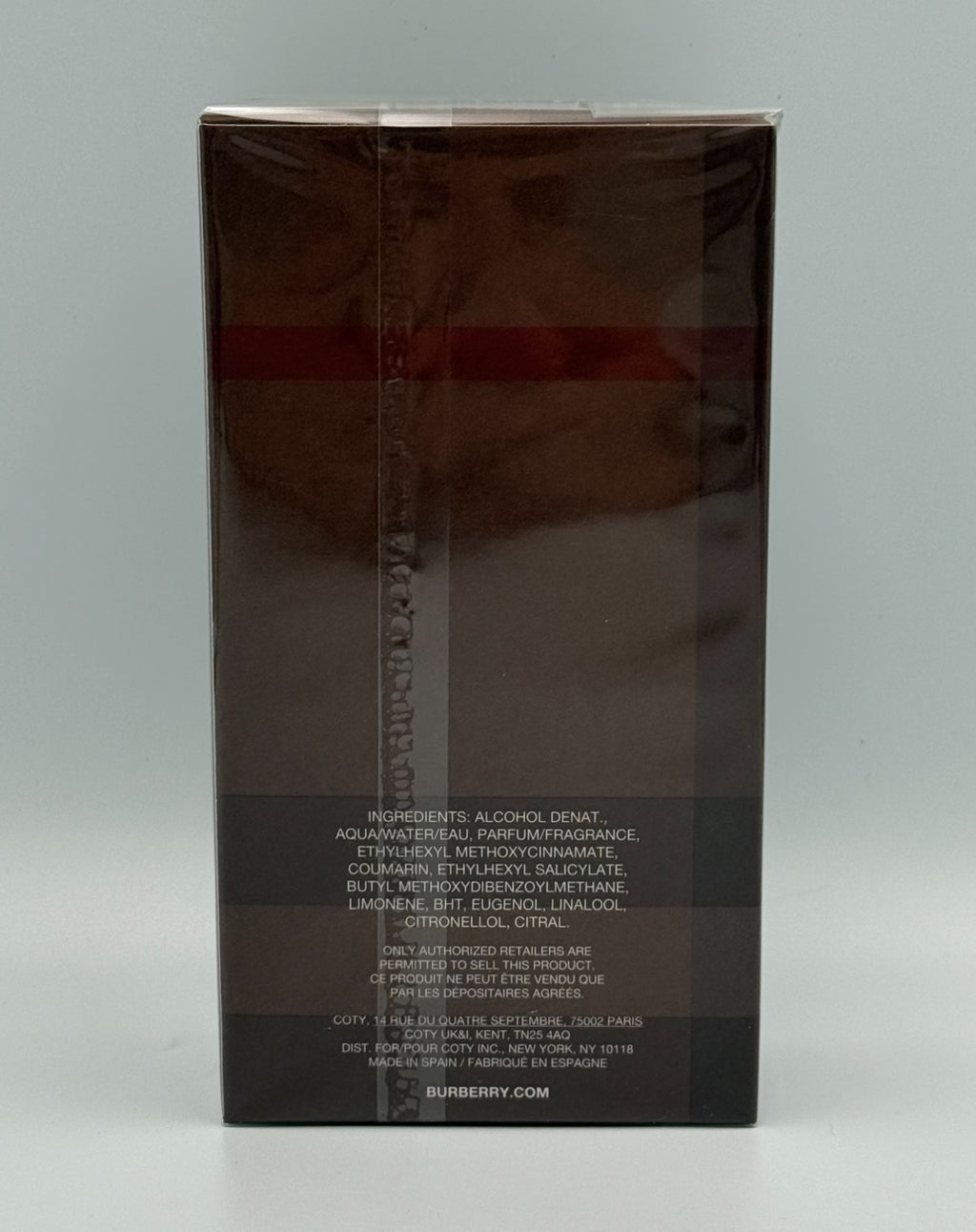 New Burberry London For Men Eau De Toilette EDT Natural Spray - 3.3 oz 100ml