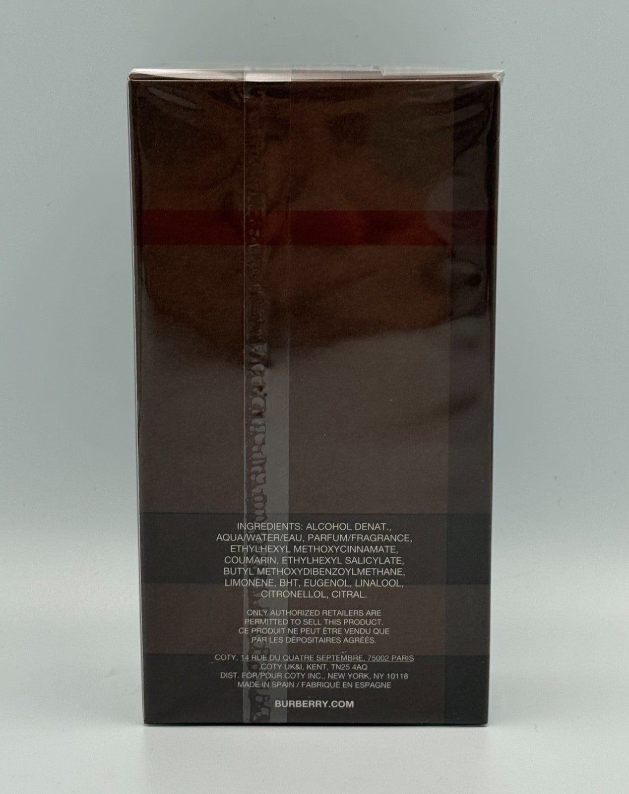New Burberry London For Men Eau De Toilette EDT Natural Spray - 3.3 oz 100ml