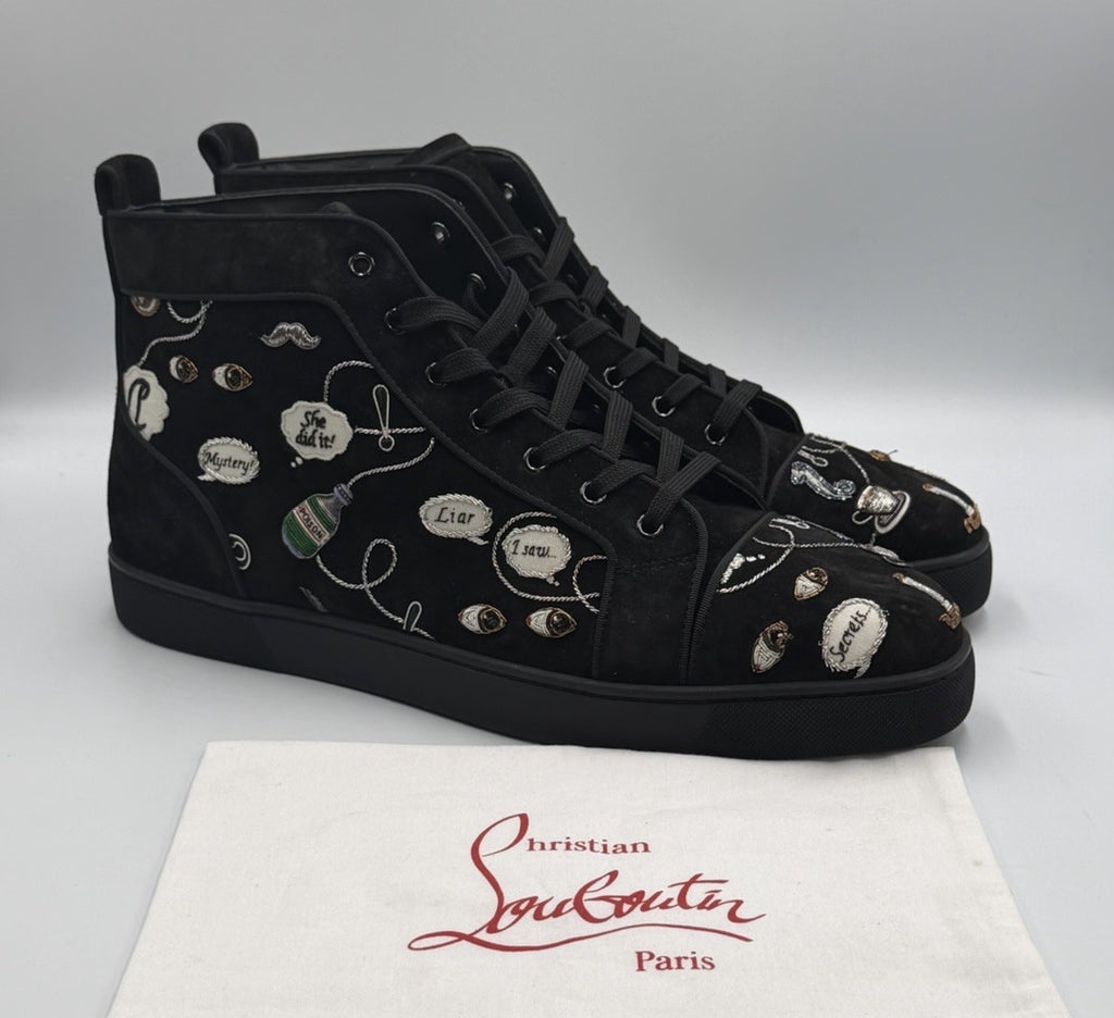 Authentic Christian Louboutin Limited Edition Embroidered Size EU 48; US 15