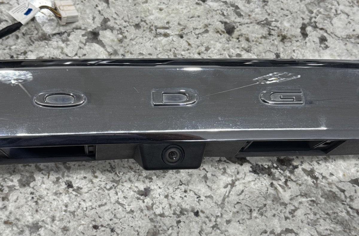 2011 2012 2013 DODGE DURANGO OEM CHROME TRUNK MOLDING TRIM GARNISH WITH CAMERA