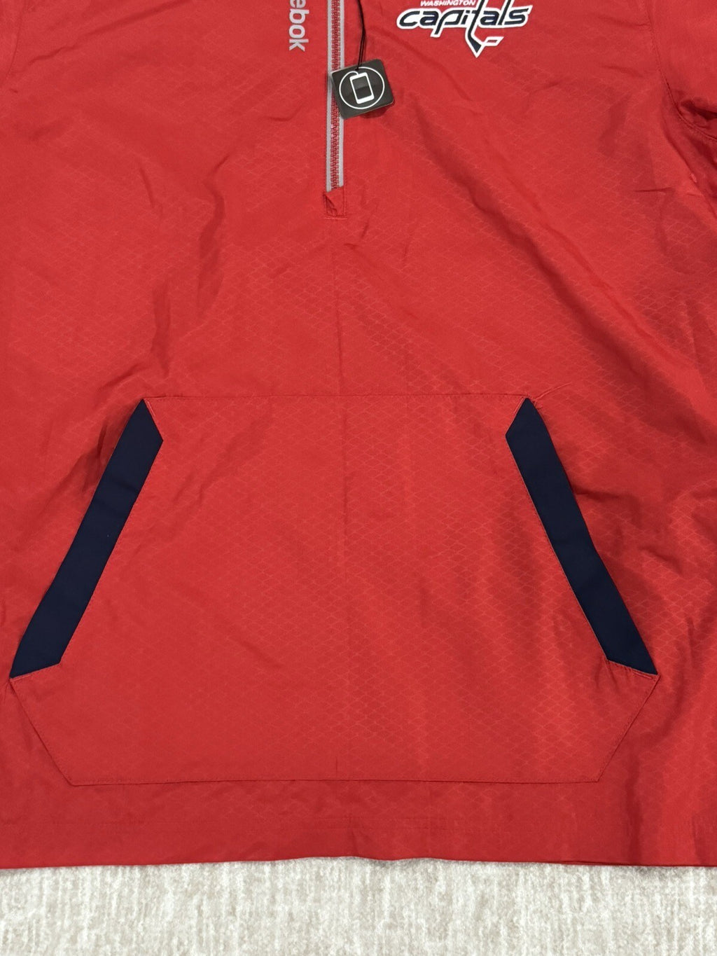 New Reebok Center Ice Kinetic Fit NHL Washington Capitals Jacket Red Mens Size M