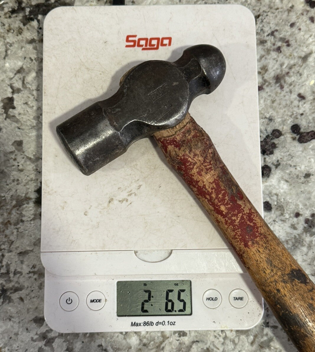 VINTAGE PLUMB Tools 32 OZ. BALL PEEN HAMMER W/wood Handle Made In USA Rare N1