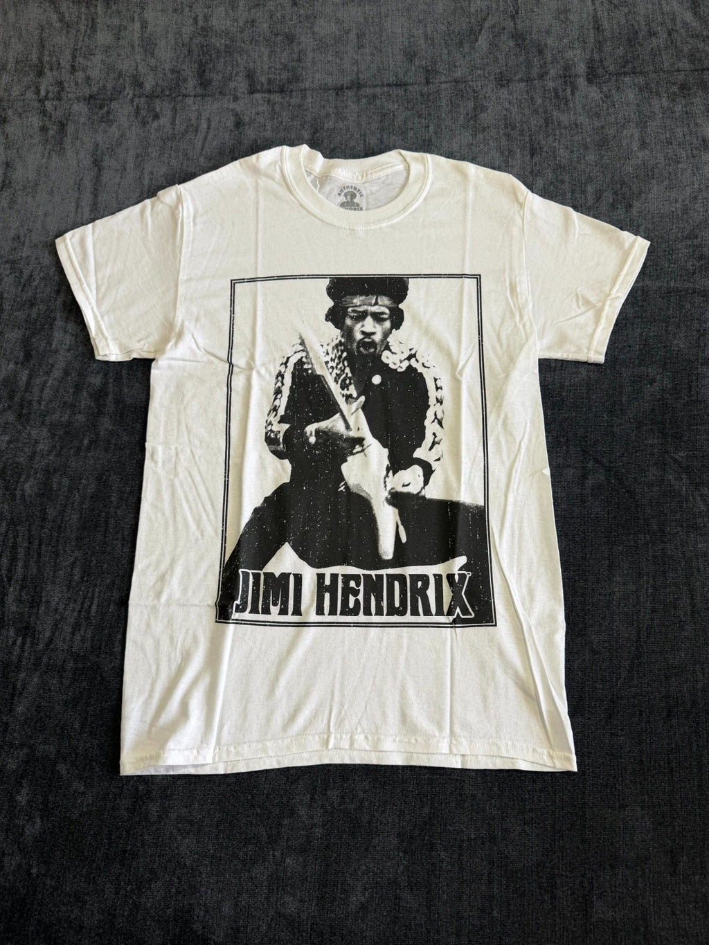 NWOT Jimi Hendrix Graphic Print T-Shirt Unisex Small White Short Sleeve Classic