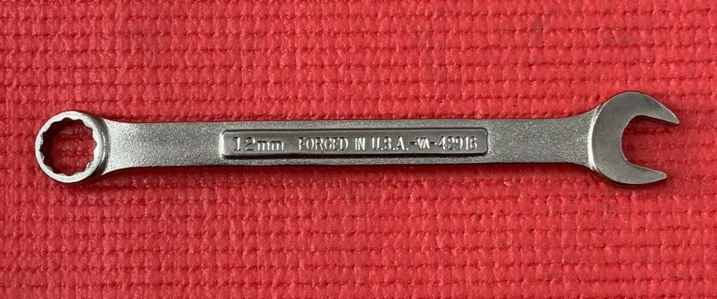 Vintage Craftsman NEW VA 42916 12MM Combination Wrench Metric 12 Pt Made in USA