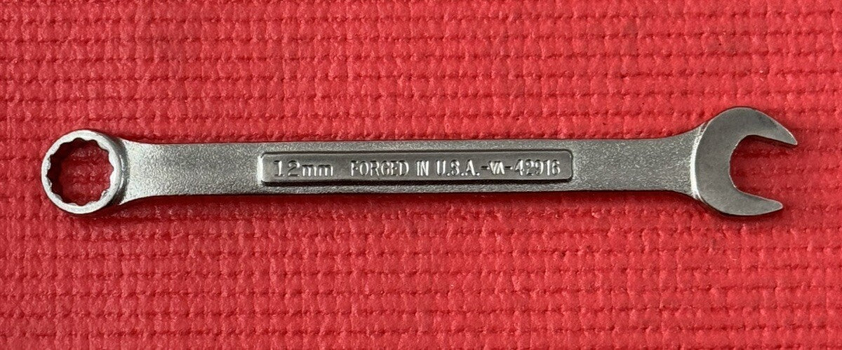 Vintage Craftsman NEW VA 42916 12MM Combination Wrench Metric 12 Pt Made in USA