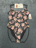 NWT Billabong One-Piece Swimsuit Women 2XL Tropical Floral Print Spaghetti Strap