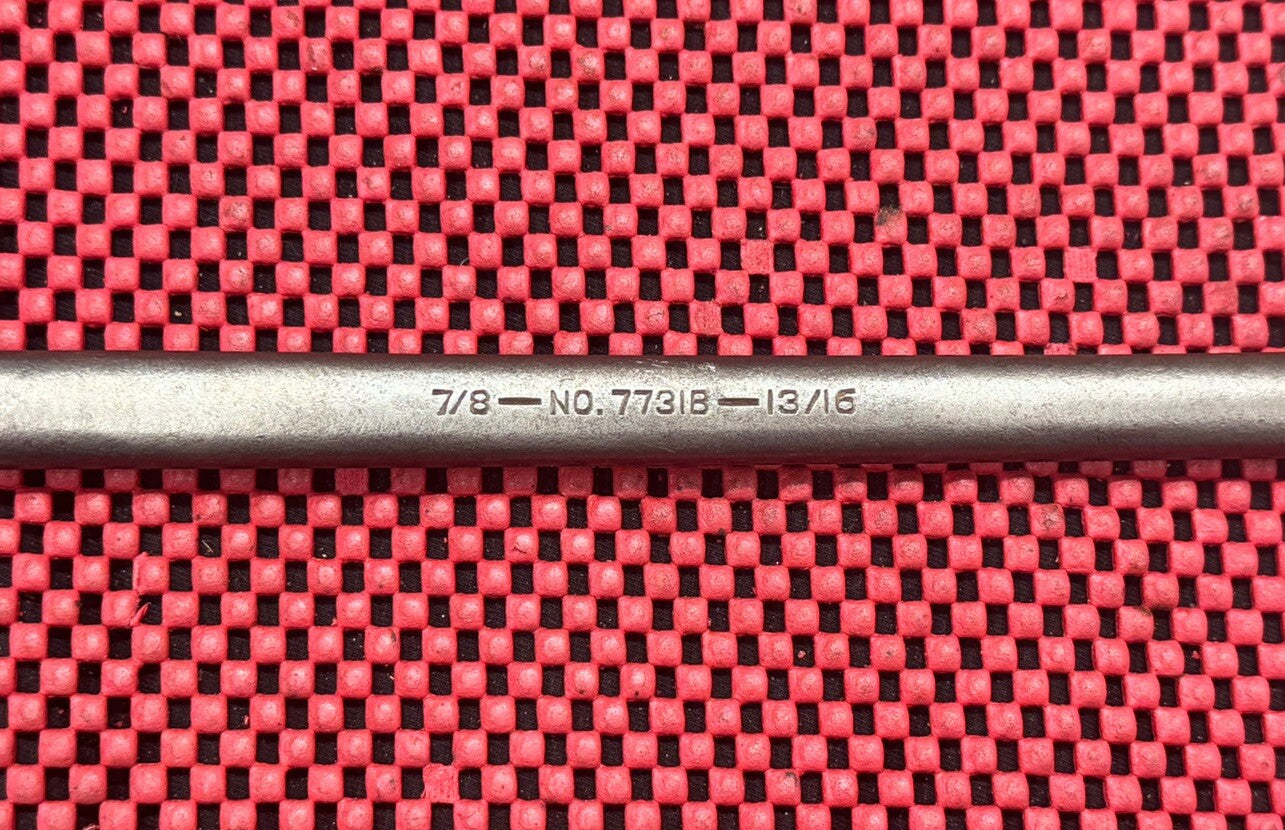 WILLIAMS SUPERRENCH 7731B VTG Box End Wrench 13/16"x 7/8", 12 PT Made In USA N8
