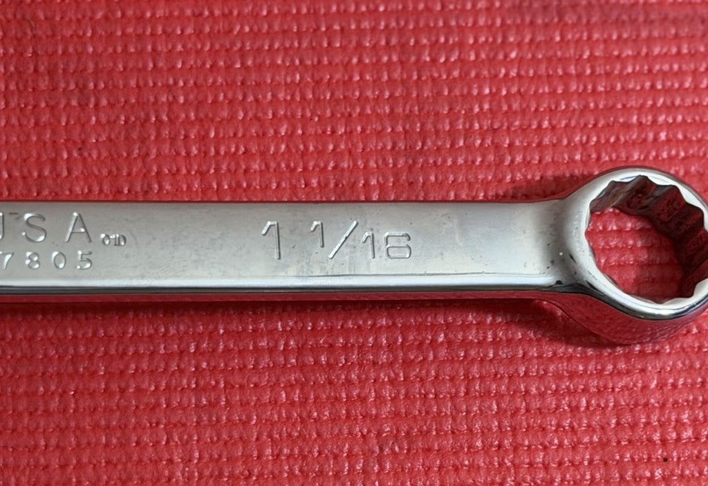 Wright Grip 1234 , 1-1/16" Combination Wrench Made In USA Excellent