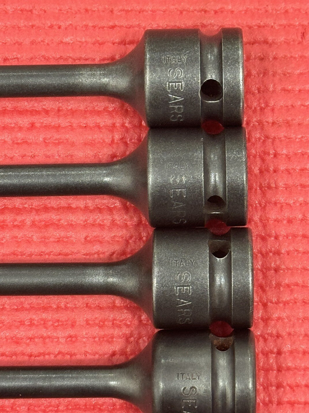 Vintage SEARS 6pc Set 1/2"Drive 6” Torque Limiting Extension -Made In Italy Rare