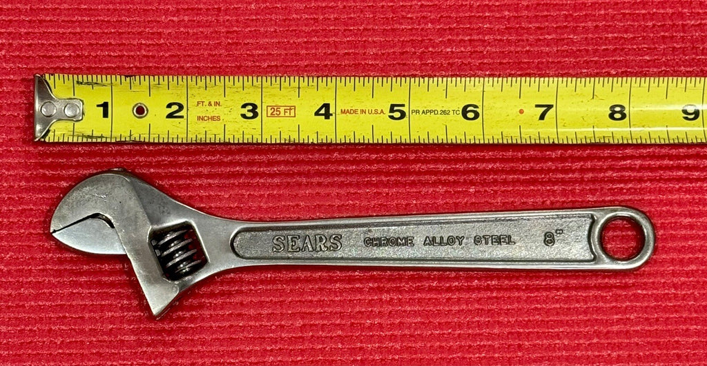 Vintage Sears 8" Adjustable Wrench Model BF Made in Japan- Excellent