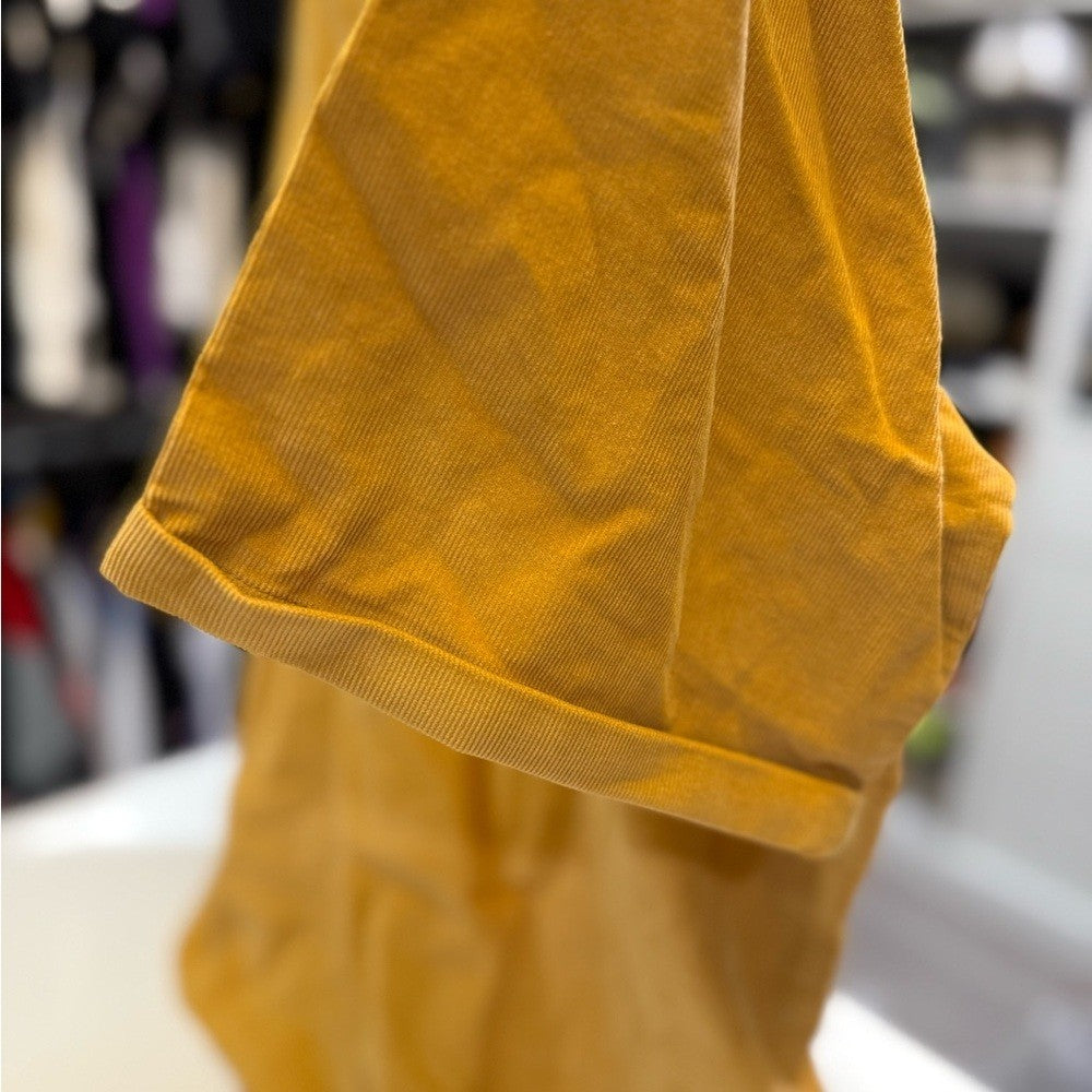 Kith Summer Corduroy Golden Polo Shirt honey bee Size Large