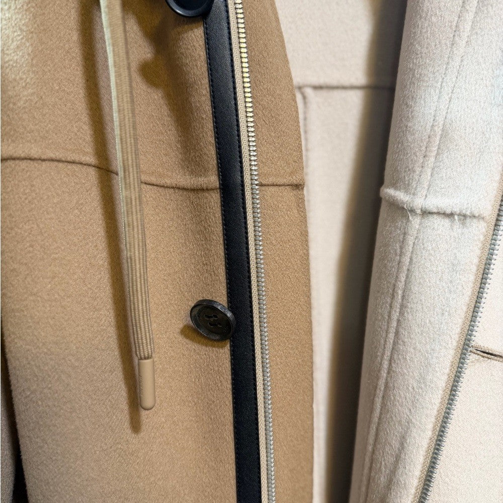 Mackage Men's Beige Hooded Trench Coat