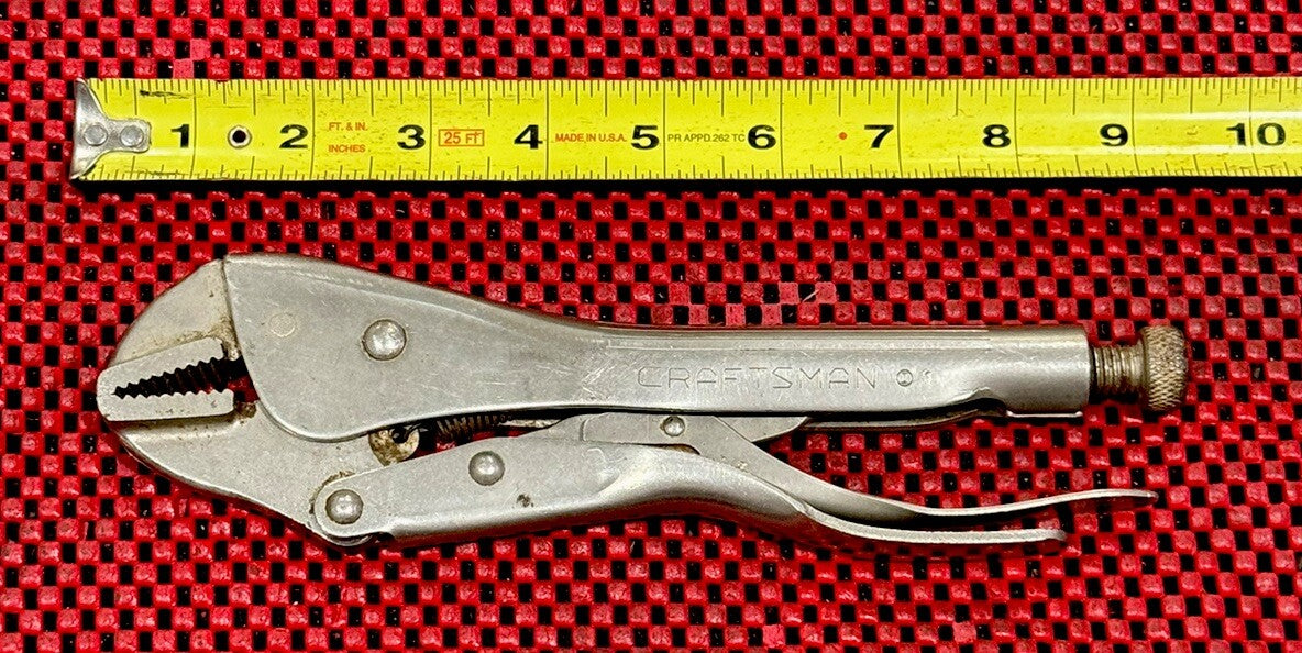 Vintage Craftsman 9” Locking Pliers US Pat No Re 24465  I-Circle stamped USA N8