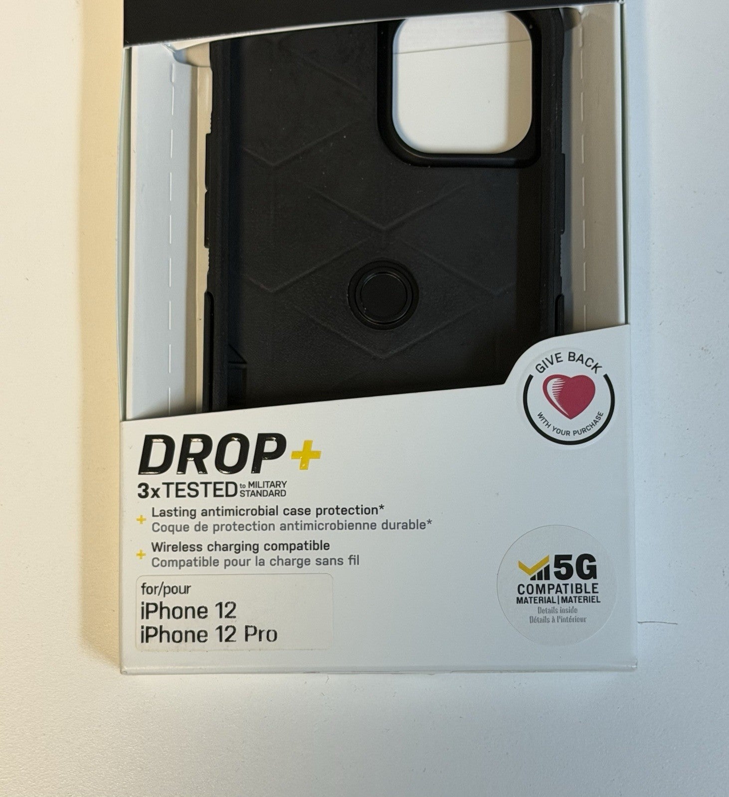 OTTERBOX Commuter Series Drop+ Case for Apple iPhone 12 | iPhone 12 Pro | Black