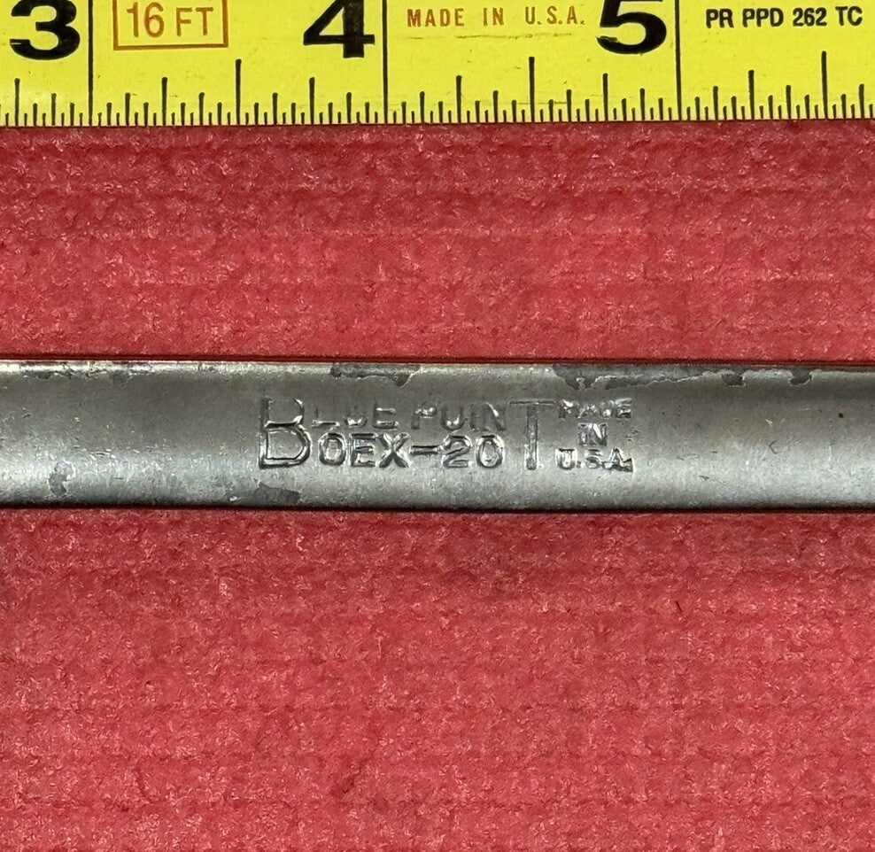 Vintage Blue-Point Tools OEX-20, 5/8" Combination Wrench Made in USA By Snap-On