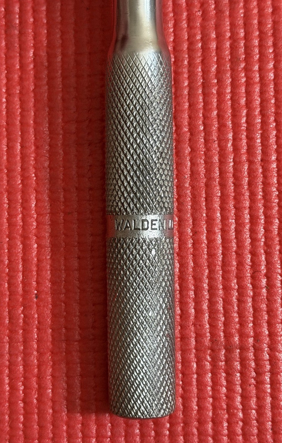 Vintage Walden Tools 1160 USA 1/2" Drive Socket Ratchet Wrench Knurled Handle