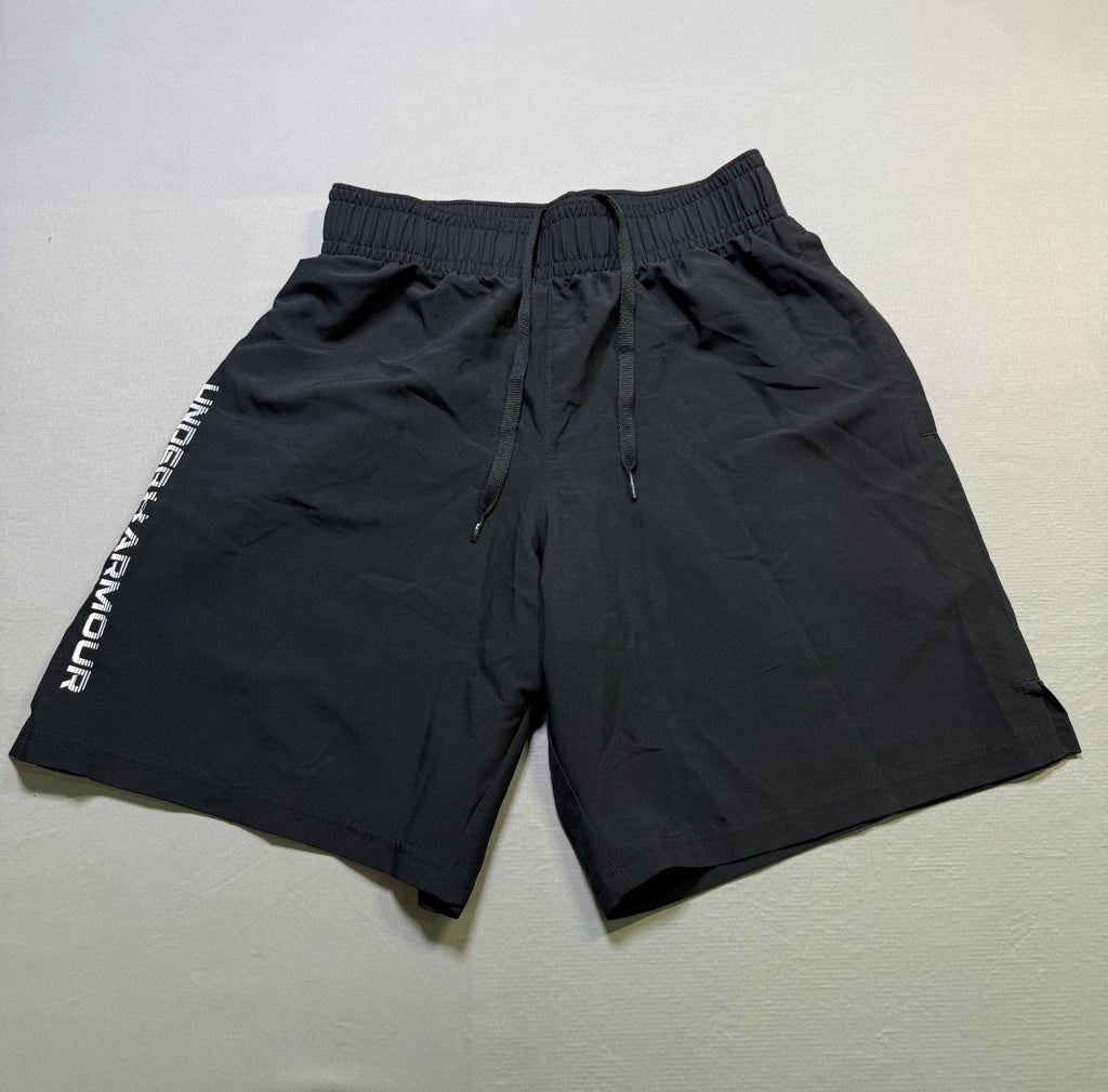 NWOT Under Armour UA-Tech Woven Wordmark Shorts Men's Small Black Lightweight