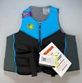 NWT Body Glove Segmented PFD Life Jacket Men's 2XL Blue & Black Lightweight