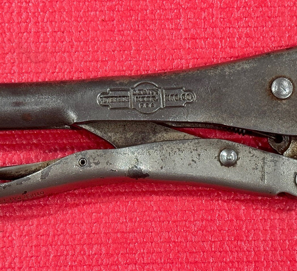 Vintage Rare ViseGrip Petersen Dewitt 10WR, 9" Locking Pliers Made in USA