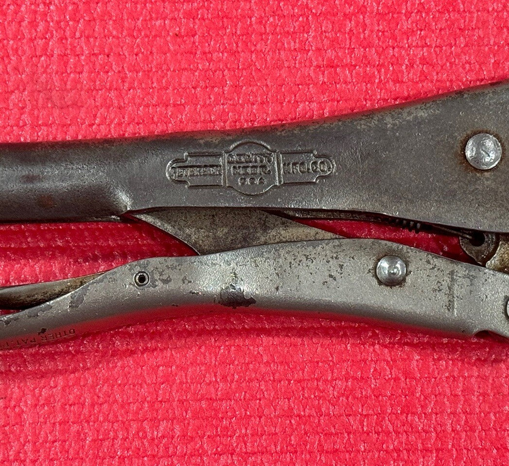 Vintage Rare ViseGrip Petersen Dewitt 10WR, 9" Locking Pliers Made in USA