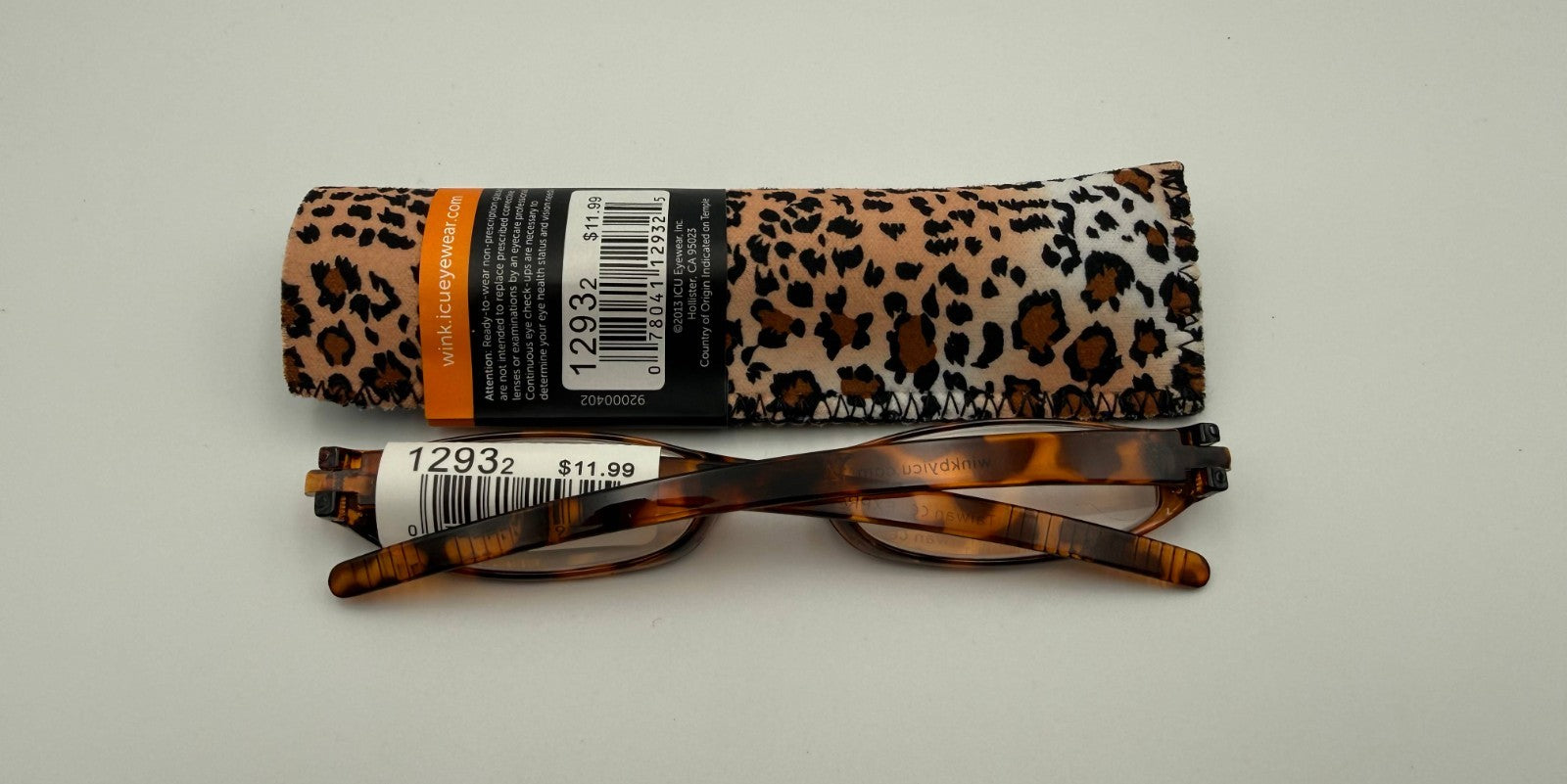 ICU Eyewear Expressions Neoprene Cheetah Reading Glasses +1.50 Magnification