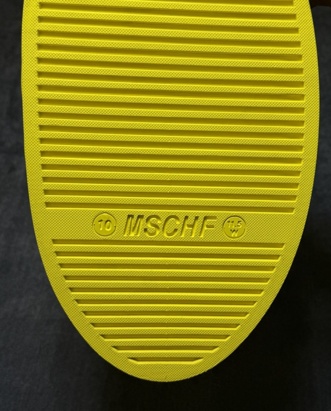 MSCHF X CROCS BIG YELLOW BOOTS CROCS SIZE 10 NEW WITH BOX