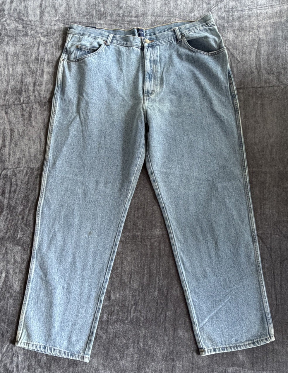 Basic Editions Regular Fit Men’s 44W X 32L Denim Blue Light Jeans NWT