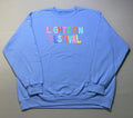 NWT Thread Shop Lights On Festival Sweatshirt Men's 2X Blue Crew Neck Pullover