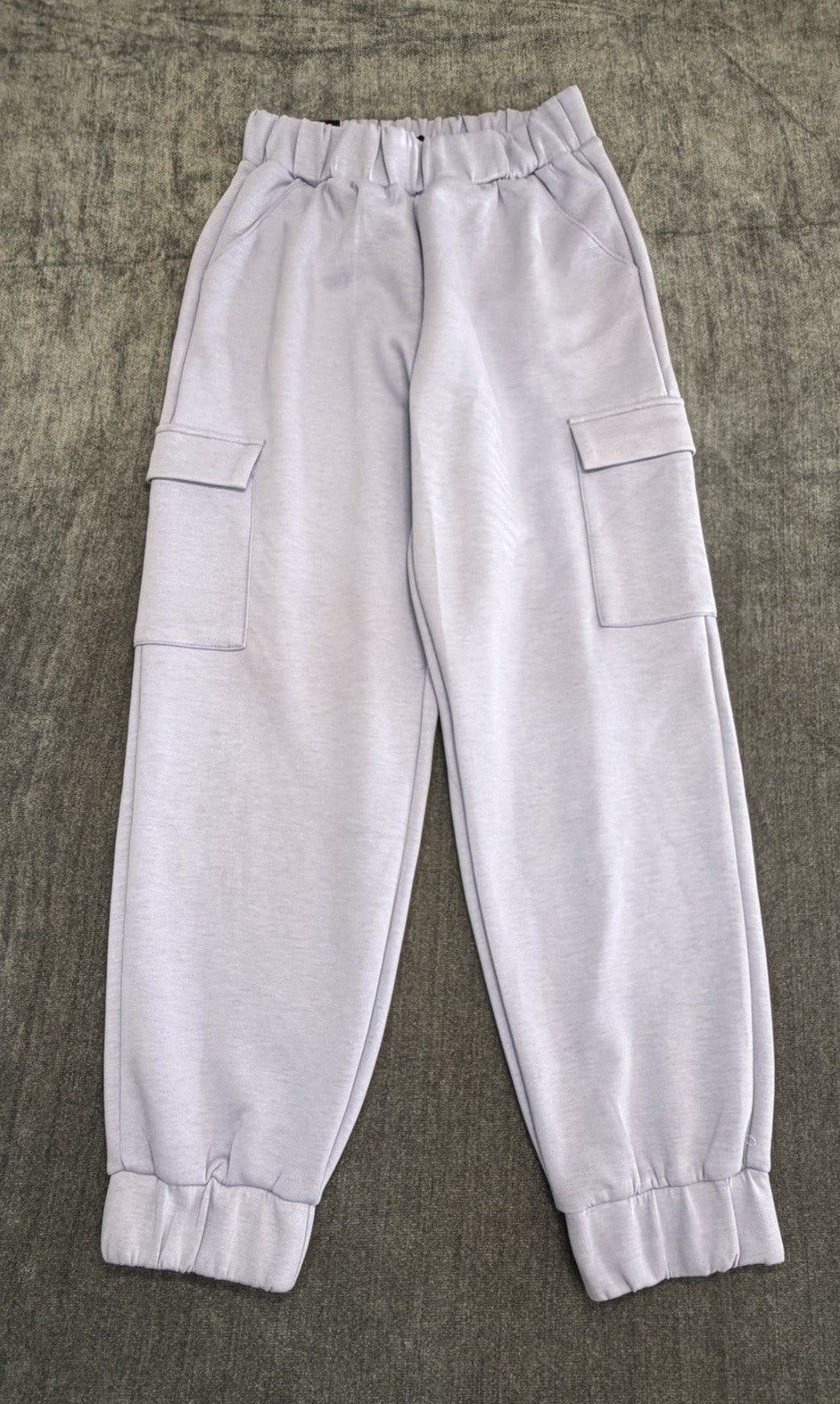 Express Cargo Joggers Women's Small Light Gray Elastic Waist Pull-On Classic