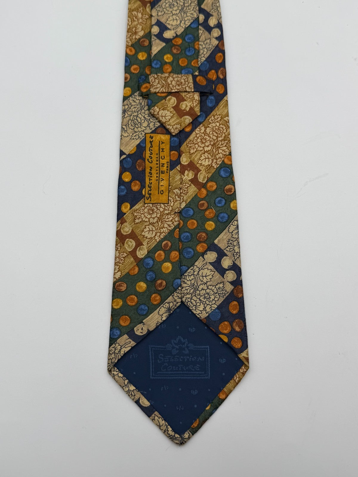 Vintage Givenchy Essentials Couture Necktie Men's Abstract Geometric Silk Tie