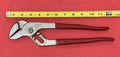 Vintage Kal Tools 242  12" Groove Slip Joint Pliers Red Handle Made In Japan
