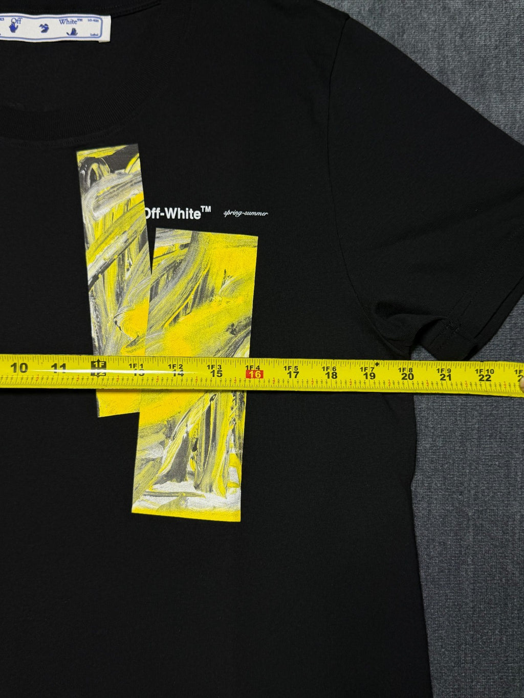 NWT Off-White Graphic T-Shirt Men's XL Black Short Sleeve Crew Neck 100% Cotton