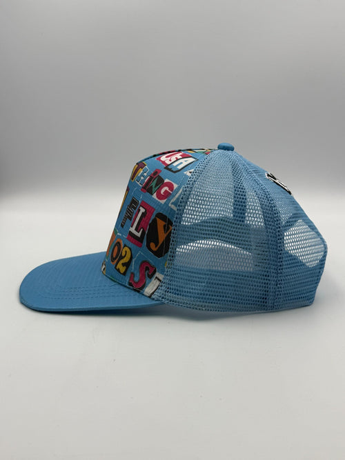 Born Fly Flat Bill Baseball Hat Men Colorful Ransom Mesh Adjustable Snapback Cap