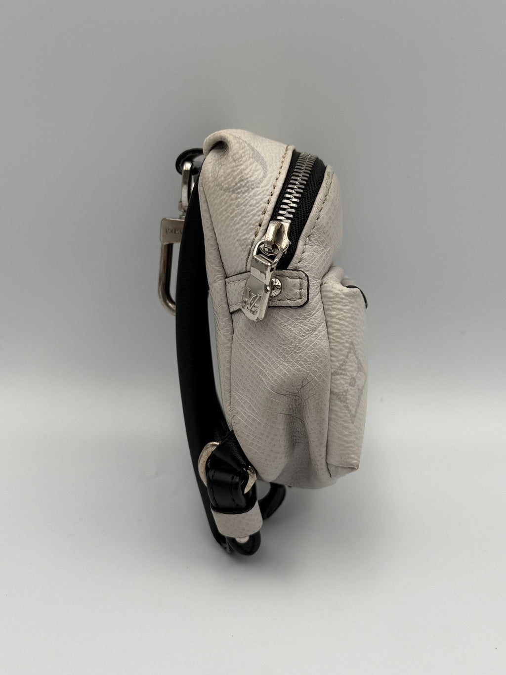 Louis Vuitton Taigarama Discovery Backpack Bag Charm White Key Holder M69318