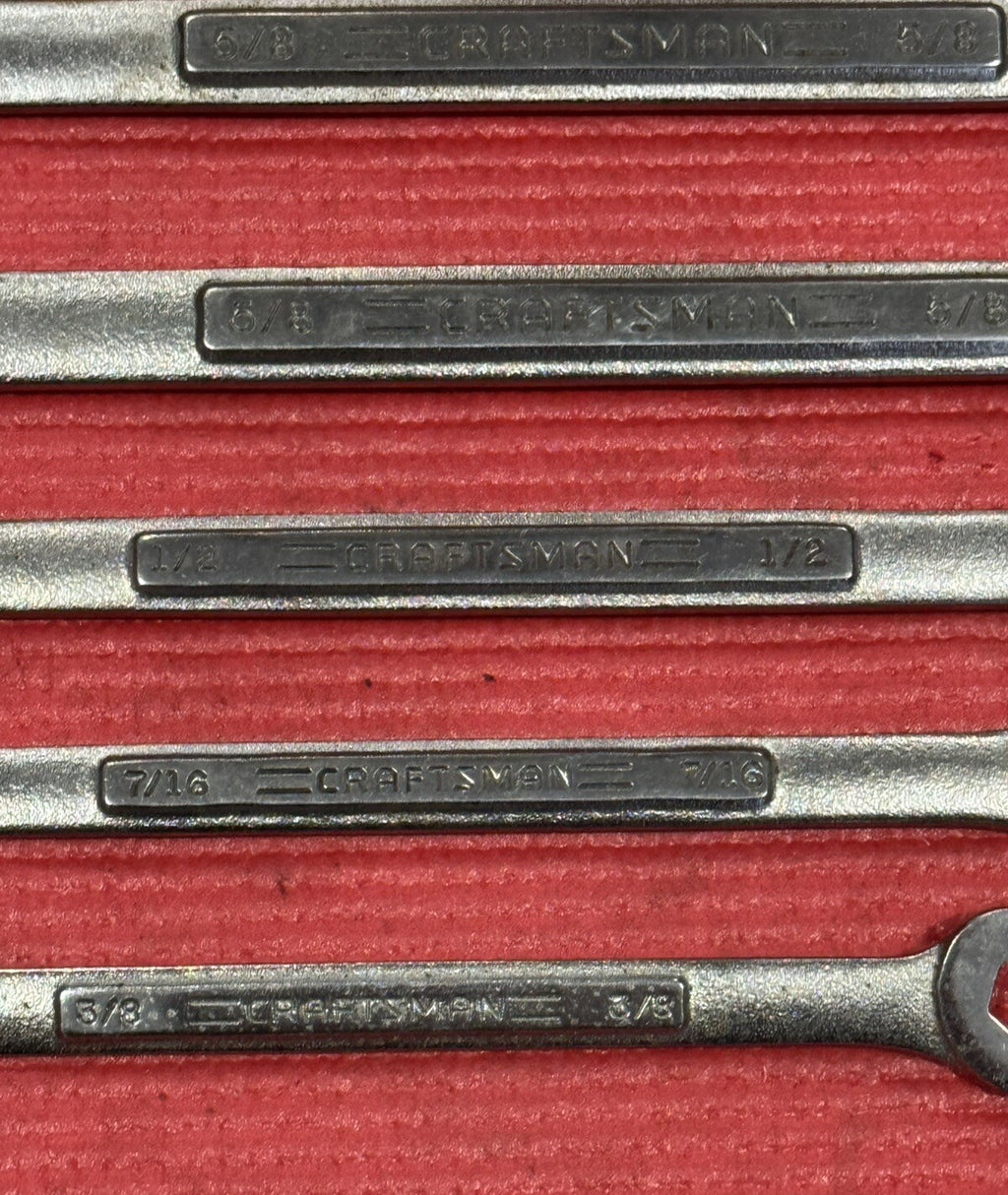 Craftsman 5pc Set SAE Combination Speed Wrench Set VA Series Made In USA