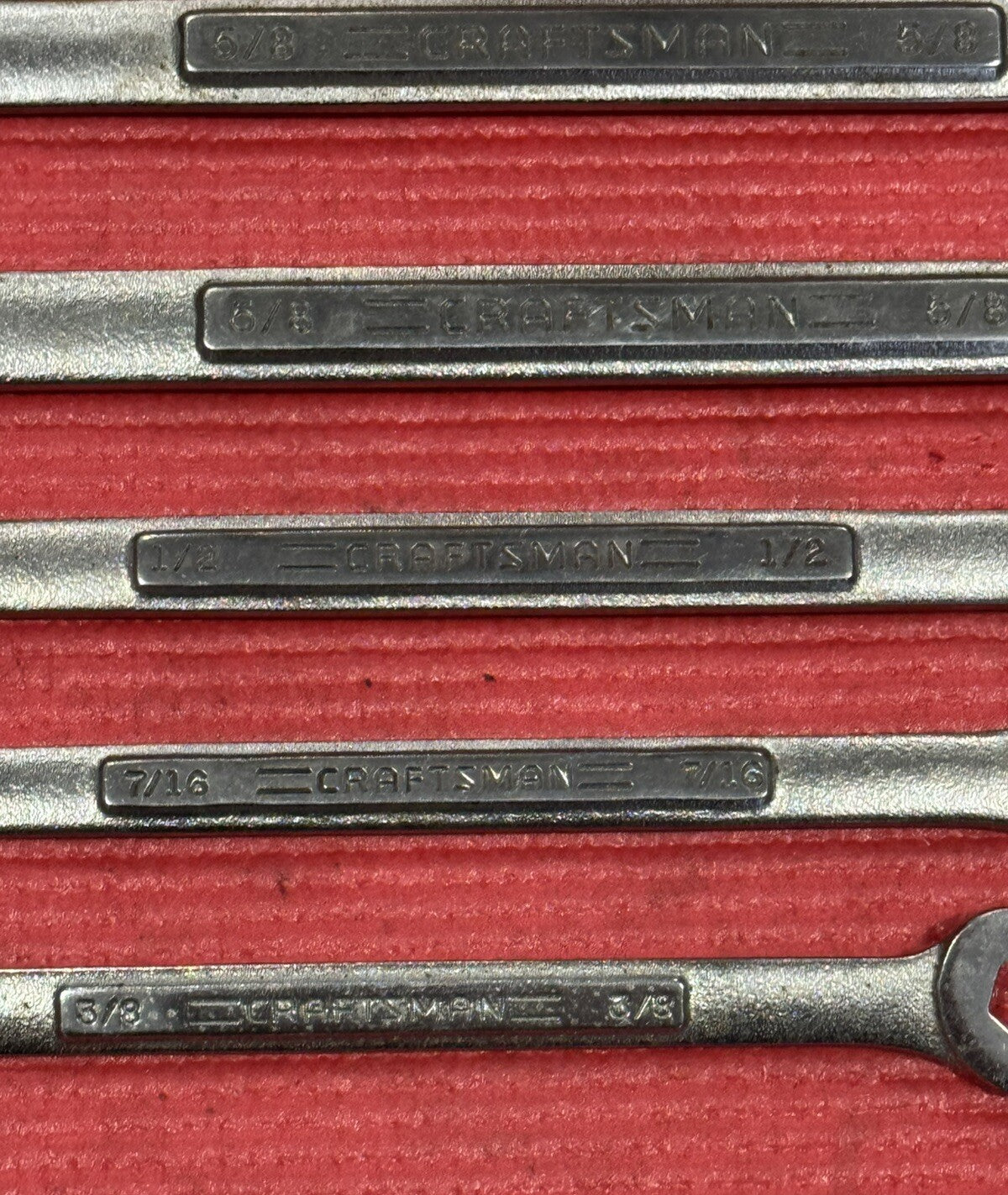 Craftsman 5pc Set SAE Combination Speed Wrench Set VA Series Made In USA