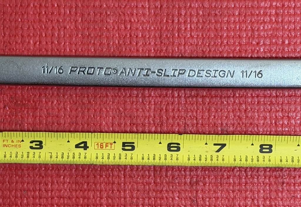 Proto Tools Anti-Slip 1222ASD 11/16" Combination Wrench 12 Point Alloy Steel USA