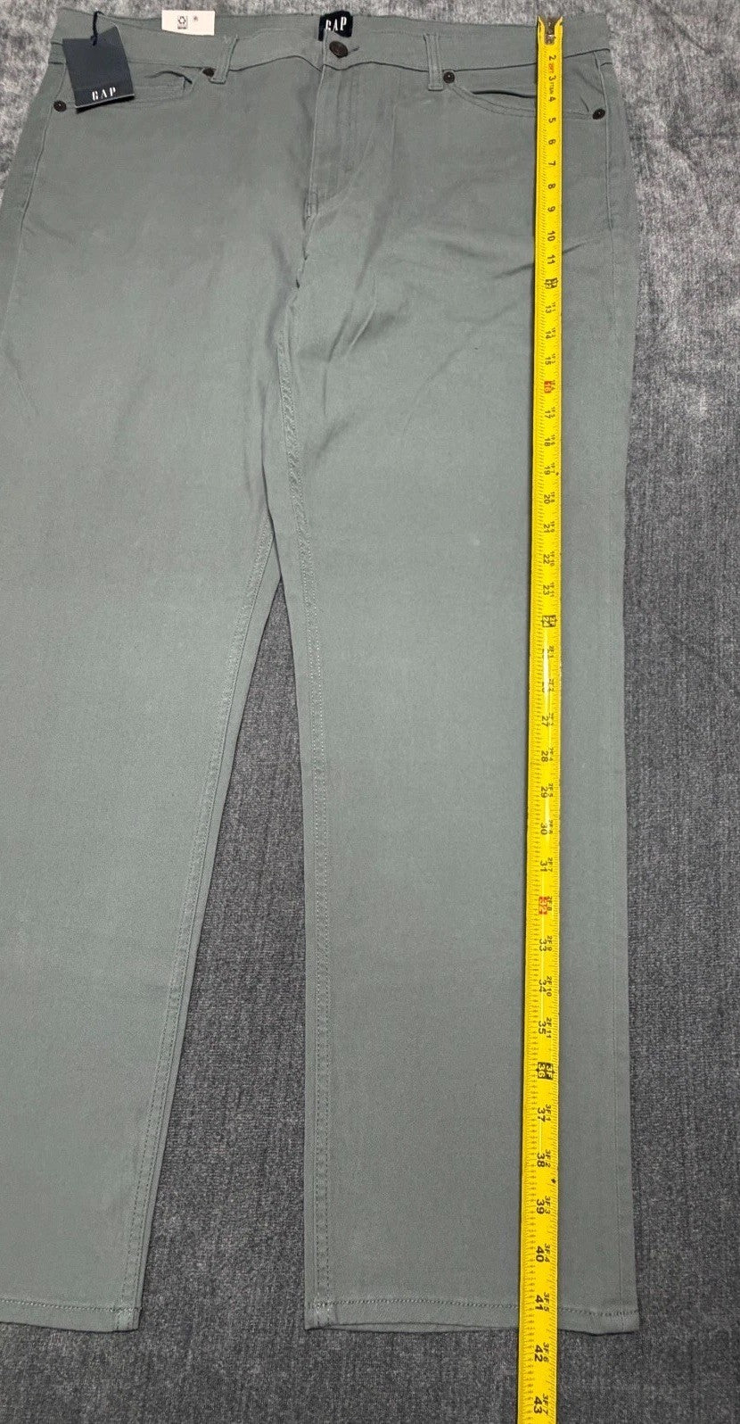 NWT Gap Slim Fit Stretch Twill Pants Men's 40X30 Blue Zip-Fly Classic 5-Pockets